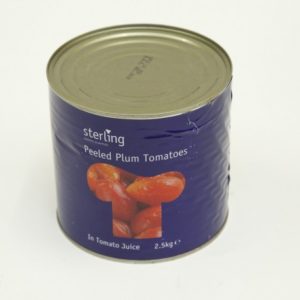 Case Plum Tomatoes 6 x 2.55kg Sterling